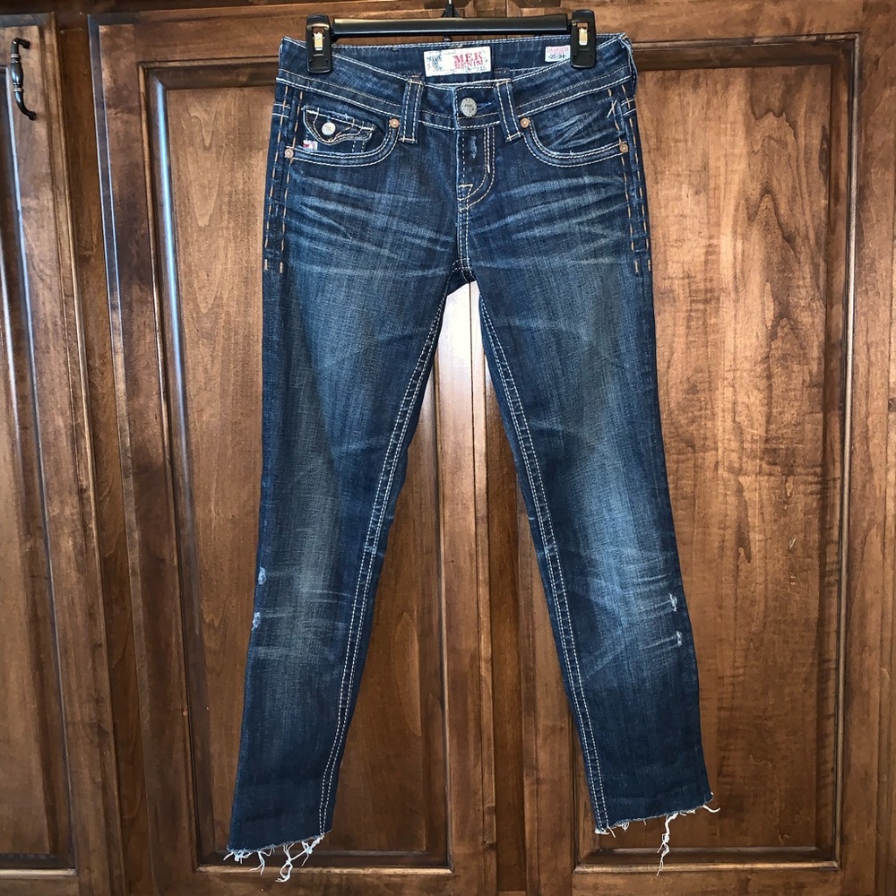MEK Denim Los Angeles Cigarette Jean Capris